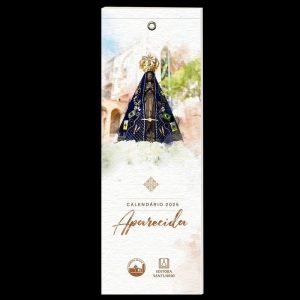 CALENDÁRIO MARCA-PÁGINAS 2025 - APARECIDA