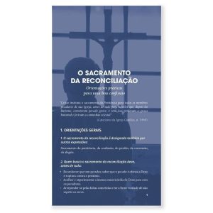 O SACRAMENTO DA RECONCILIAÇÃO: ORIENTAÇÕES PRÁTICAS PARA UMA BOA CONFISSÃO
