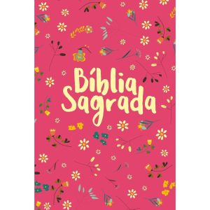 BÍBLIA NVT LETRA NORMAL - PEQUENO JARDIM (PINK) - MUNDO CRISTÃO
