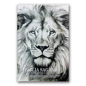 BÍBLIA GIGANTE PPM ARC FULL COLOR BROCHURA C/HARPA - LEÃO DESENHO