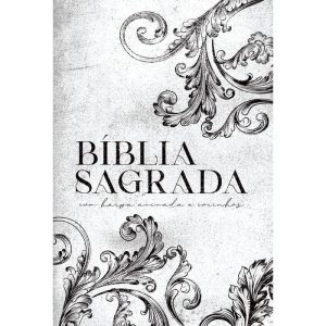 BÍBLIA ARC ORNAMENTOS BRANCA - LETRA GIGANTE: COM  - MAQUINARIA EDITORIAL