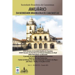 ANUÁRIO DA SOCIEDADE BRASILEIRA DE CANONISTAS