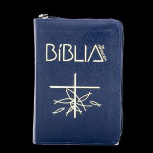 Bíblia de Aparecida bolso zíper azul - EDITORA SANTUARIO BIBLIA