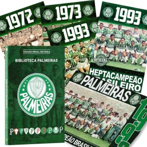 PALMEIRAS COLEÇÃO OFICIAL HISTÓRICA - 12 PÔSTERES  - ON LINE EDITORA