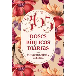 365 DOSES BÍBLICAS DIÁRIAS FLORAL ROSÉ: COM PLANO  - SANKTO