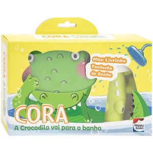 MEU LIVRINHO FANTOCHE DE BANHO: CORA, A CROCODILO  - HAPPY BOOKS