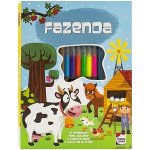MEU ADORÁVEL SUPERLIVRO DE COLORIR: FAZENDA - HAPPY BOOKS
