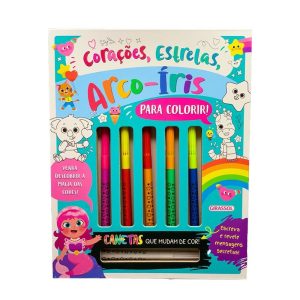 MANIA COLORIDA: CORAÇÕES, ESTRELAS E ARCO-ÍRIS - P - GIRASSOL