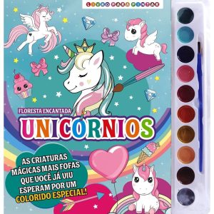 FLORESTA ENCANTADA LIVRO PARA PINTAR COM AQUARELA - ON LINE EDITORA