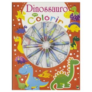CORES EM AÇÃO! DINOSSAURO PARA COLORIR - BRASILEITURA