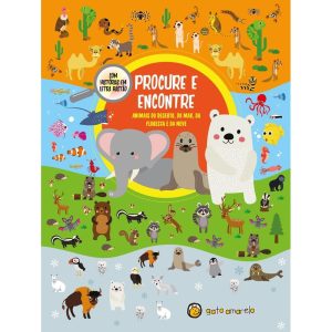 Procure e encontre: Animais do deserto, do mar, da - GATO AMARELO