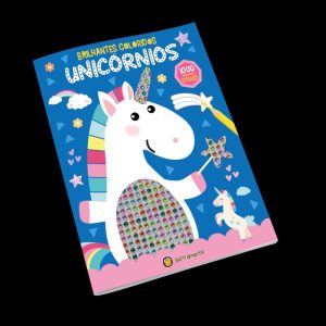 Brilhantes coloridos - unicórnios - GATO AMARELO