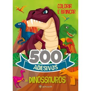 500 adesivos: dinossauros - GATO AMARELO