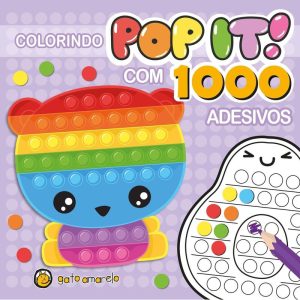 Colorindo pop it - ursinho - GATO AMARELO