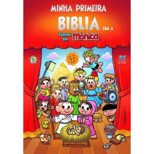 MINHA PRIMEIRA BÍBLIA COM A TURMA DA MÔNICA - EDITORA AVE MARIA