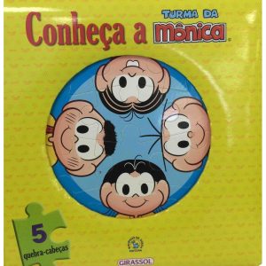 CONHEÇA A TURMA DA MÔNICA - LIVRO E QUEBRA-CABEÇA - GIRASSOL