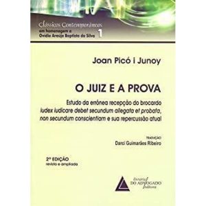 JUIZ E A PROVA, O - LIVRARIA DO ADVOGADO